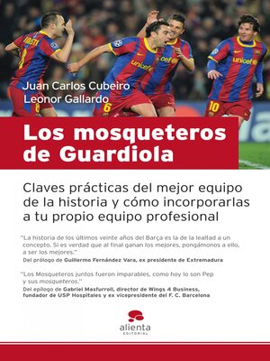 cover image of Los mosqueteros de Guardiola